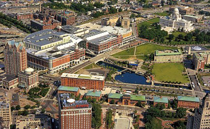 Capital Center in downtown Providence, RI